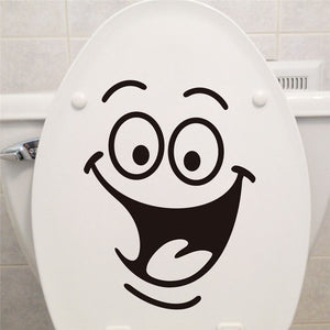 Smile face Toilet sticker