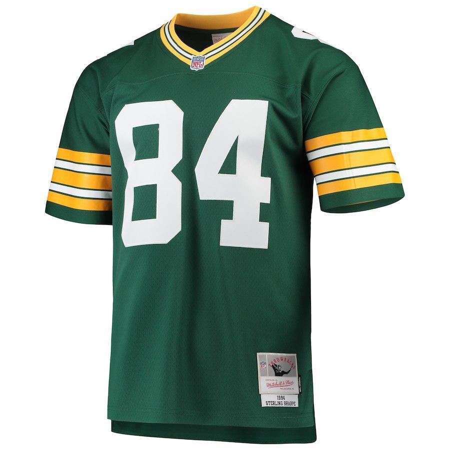 Mitchell And Ness Green Bay Packers No4 Superbowlchamps Green Stitched NFL Jersey