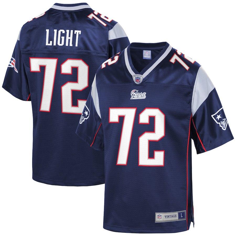 Matt Light New England Patriots Pro Line Retired Player Jersey – Navy 2018/2019 Super Bowl