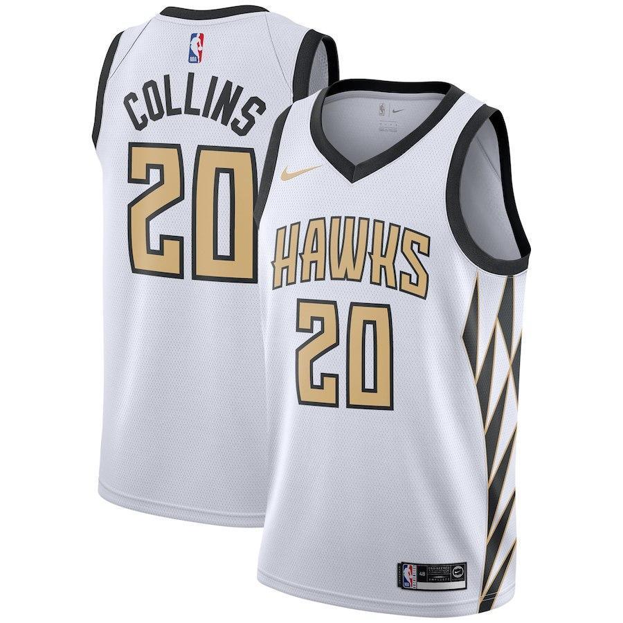 John Collins Atlanta Hawks Youth Jersey – City Edition – White 2018 2019