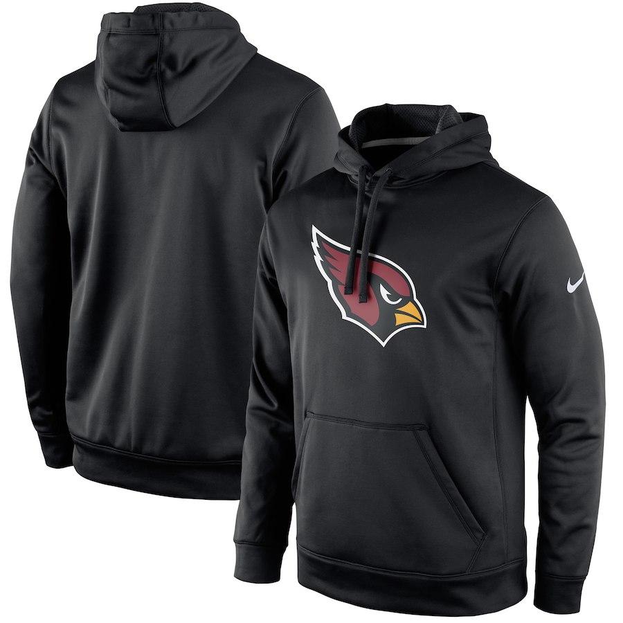 Men's Arizona Cardinals Nike Black Circuit Logo Essential Performance Pullover Hoodie