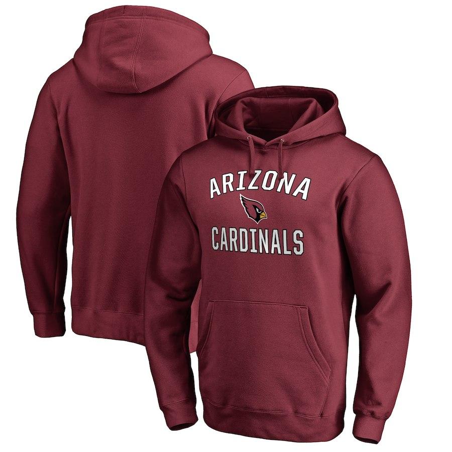 Men's Arizona Cardinals NFL Pro Line by Fanatics Branded Cardinal Victory Arch Pullover Hoodie