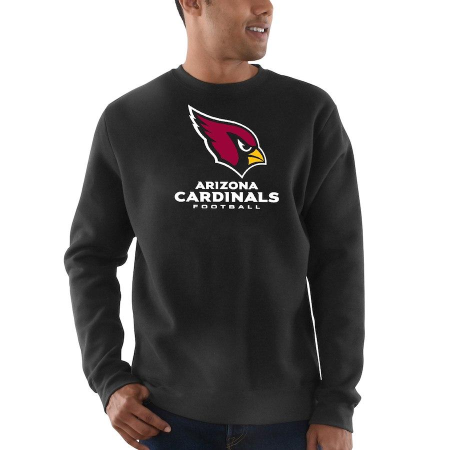 Men's Arizona Cardinals Majestic Black Critical Victory Sweatshirt