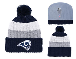 LOS ANGELES RAMS SUPER BOWL RED AND YELLOW WOOLEN CAP 3